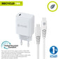 Wall Charger + USB-C Cable Muvit for Change White