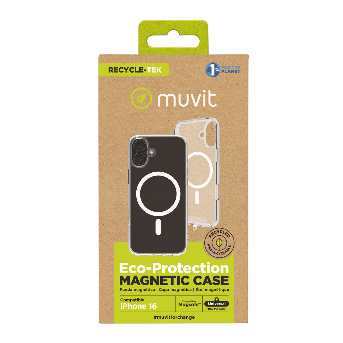 Mobile cover Muvit for Change iPhone 16 Magnetic