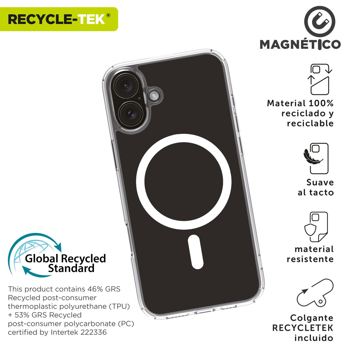 Mobile cover Muvit for Change iPhone 16 Magnetic
