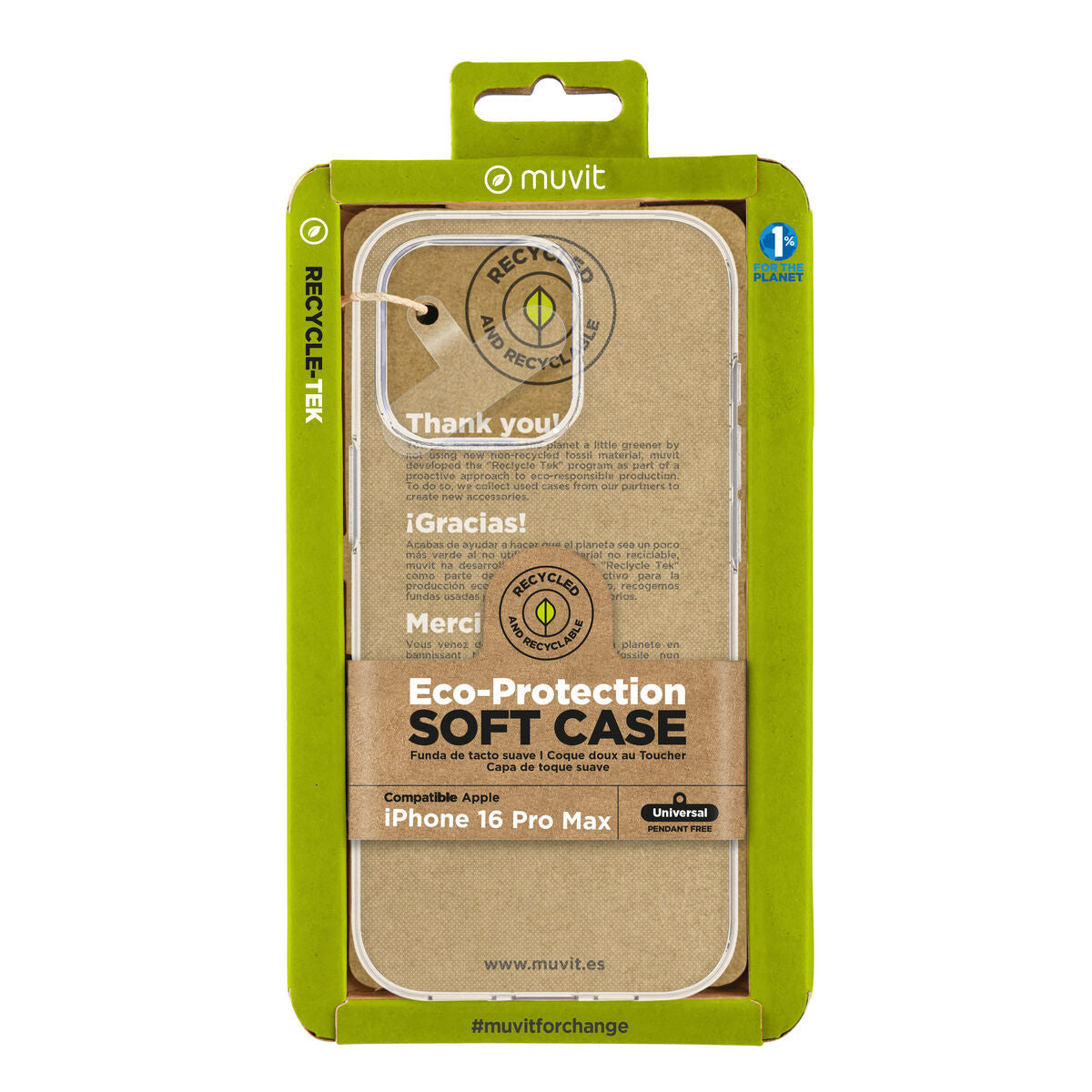 Mobile cover Muvit for Change iPhone 16 Pro Max