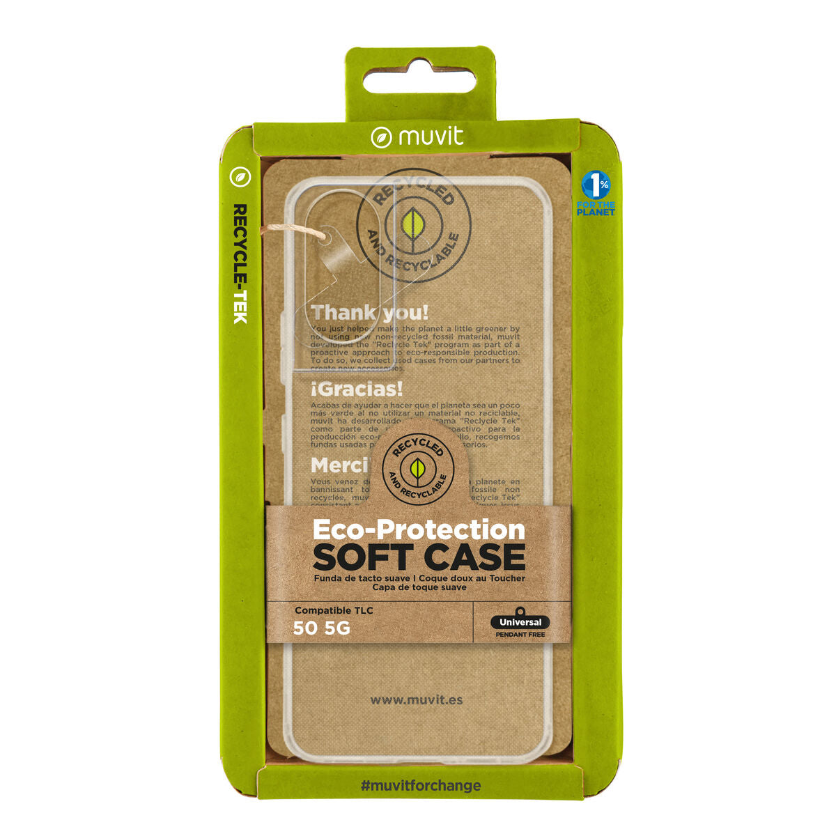 Mobile cover Muvit for Change TCL 50 5G