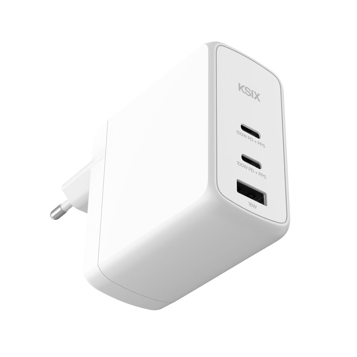 Wall Charger KSIX White 100 W