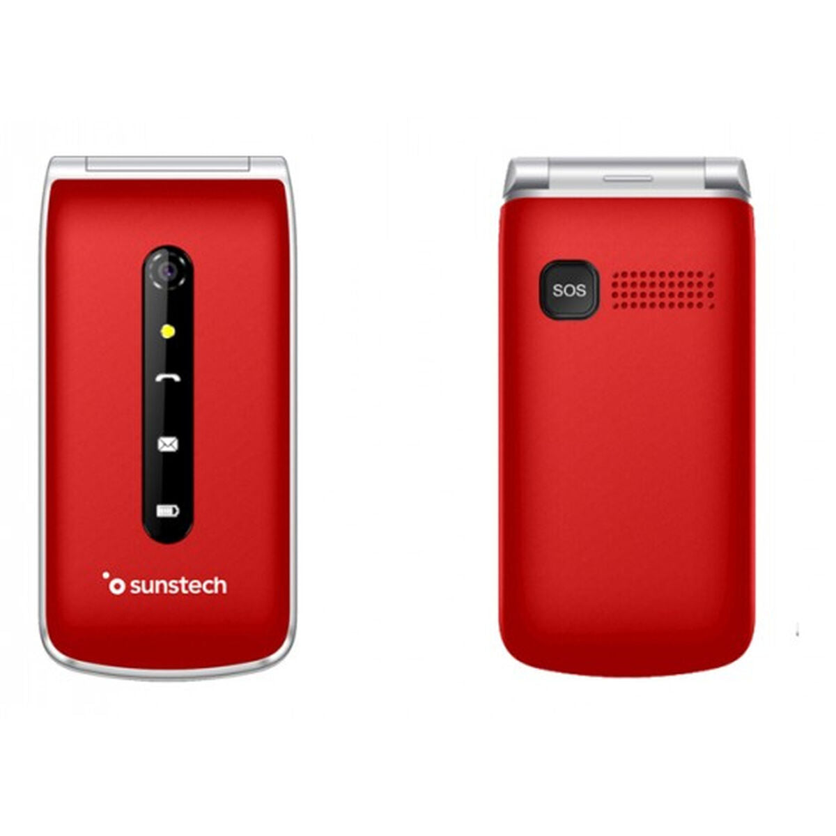 Mobile telephone for older adults Sunstech CELT18RD Red 2.4"