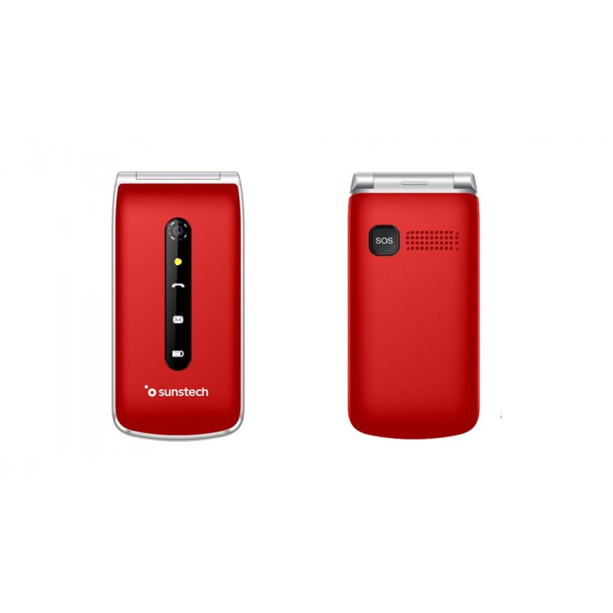Mobile telephone for older adults Sunstech CELT18RD Red 2.4"