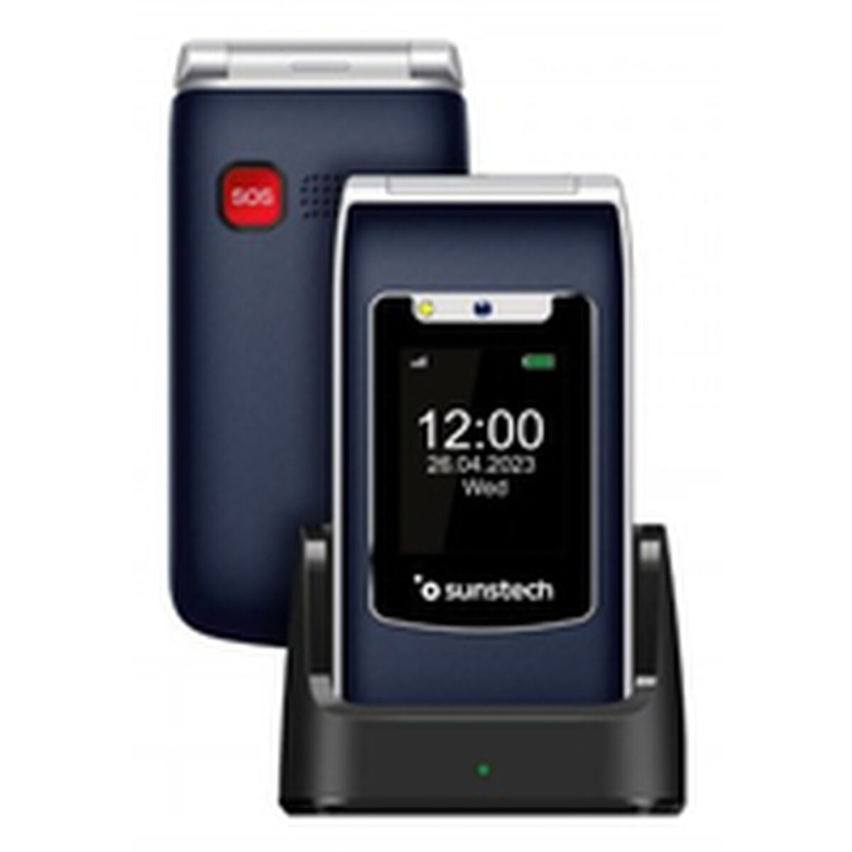 Mobile telephone for older adults Sunstech CELT23BL Blue 128 GB 2.4"