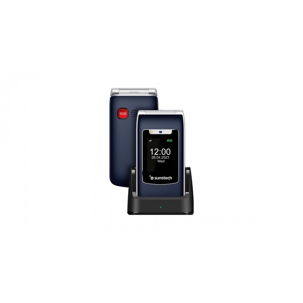 Mobile telephone for older adults Sunstech CELT23BL Blue 128 GB 2.4"