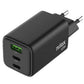 Wall Charger Nilox NXGANUSBC65 Black (2 Units)