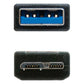 USB 3.0 A to Micro USB B Cable NANOCABLE 10.01.110-BK