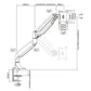 TV Wall Mount with Arm TooQ DB3032TNR-S Silver