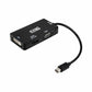 Mini DisplayPort to VGA/DVI/HDMI adapter 3 en 1 NANOCABLE 10.16.3302-BK Black
