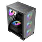 ATX Semi-tower Box KEEP OUT XC-201 GLASS Black