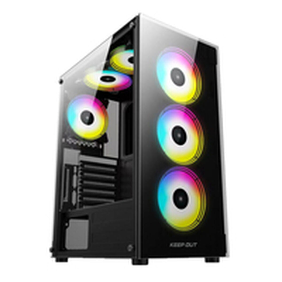 ATX Semi-tower Box KEEP OUT XC-210 GLASS Black