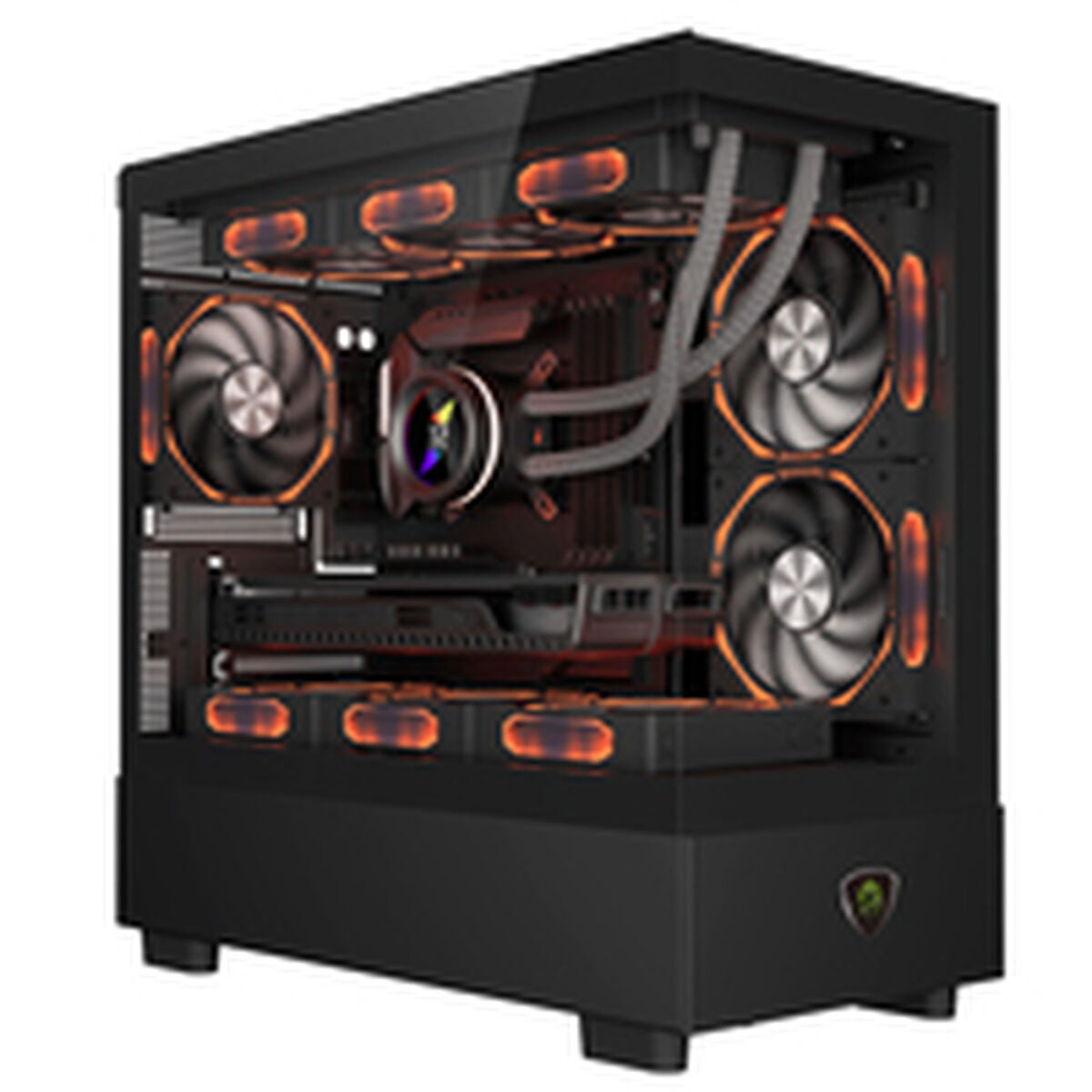 ATX Semi-tower Box KEEP OUT XC-301 GLASS Black