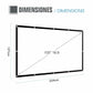 Projection Screen iggual ECO COST 100 100"