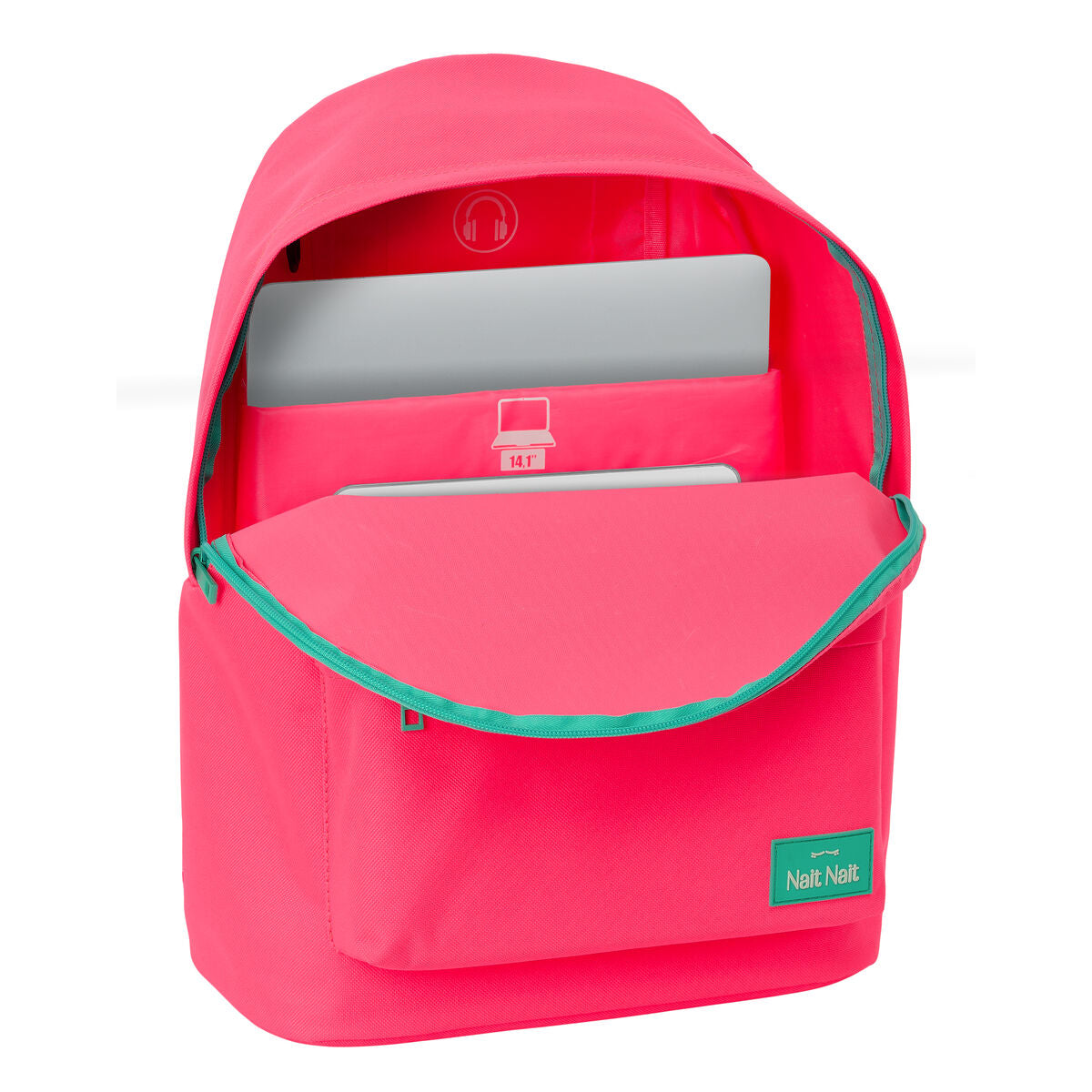 Laptop Backpack Nait Nait Pink 31 x 41 x 16 cm