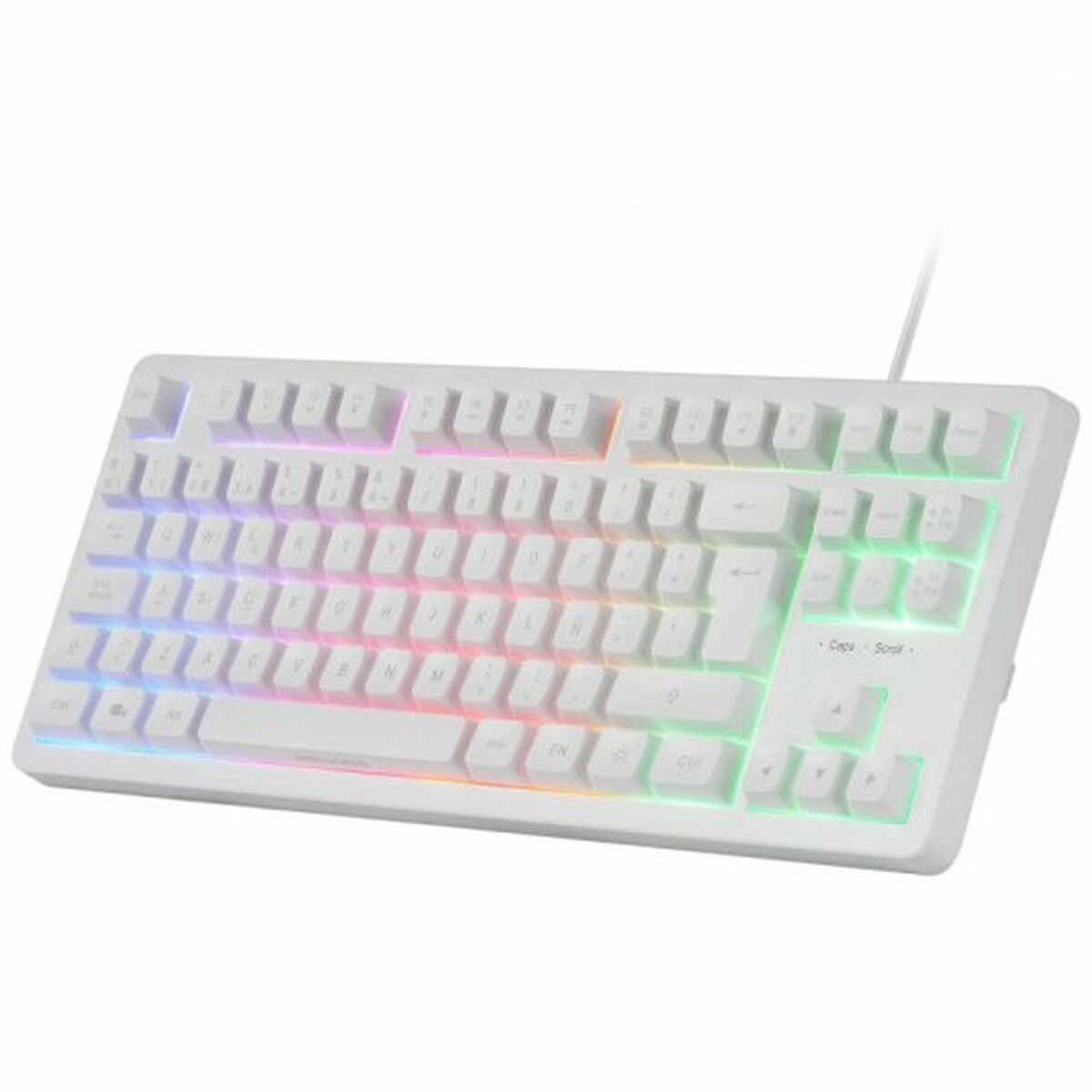 Keyboard and Mouse Mars Gaming MCPRGB3WES White