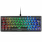Gaming Keyboard Mars Gaming MKMINIPROYES Qwerty US Black
