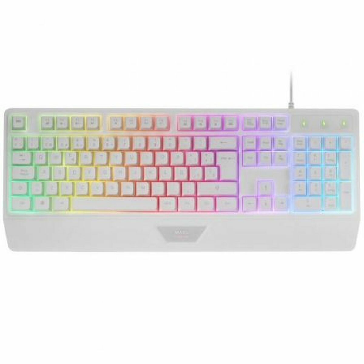 Gaming Mouse Mars Gaming MK124WES White Spanish Qwerty