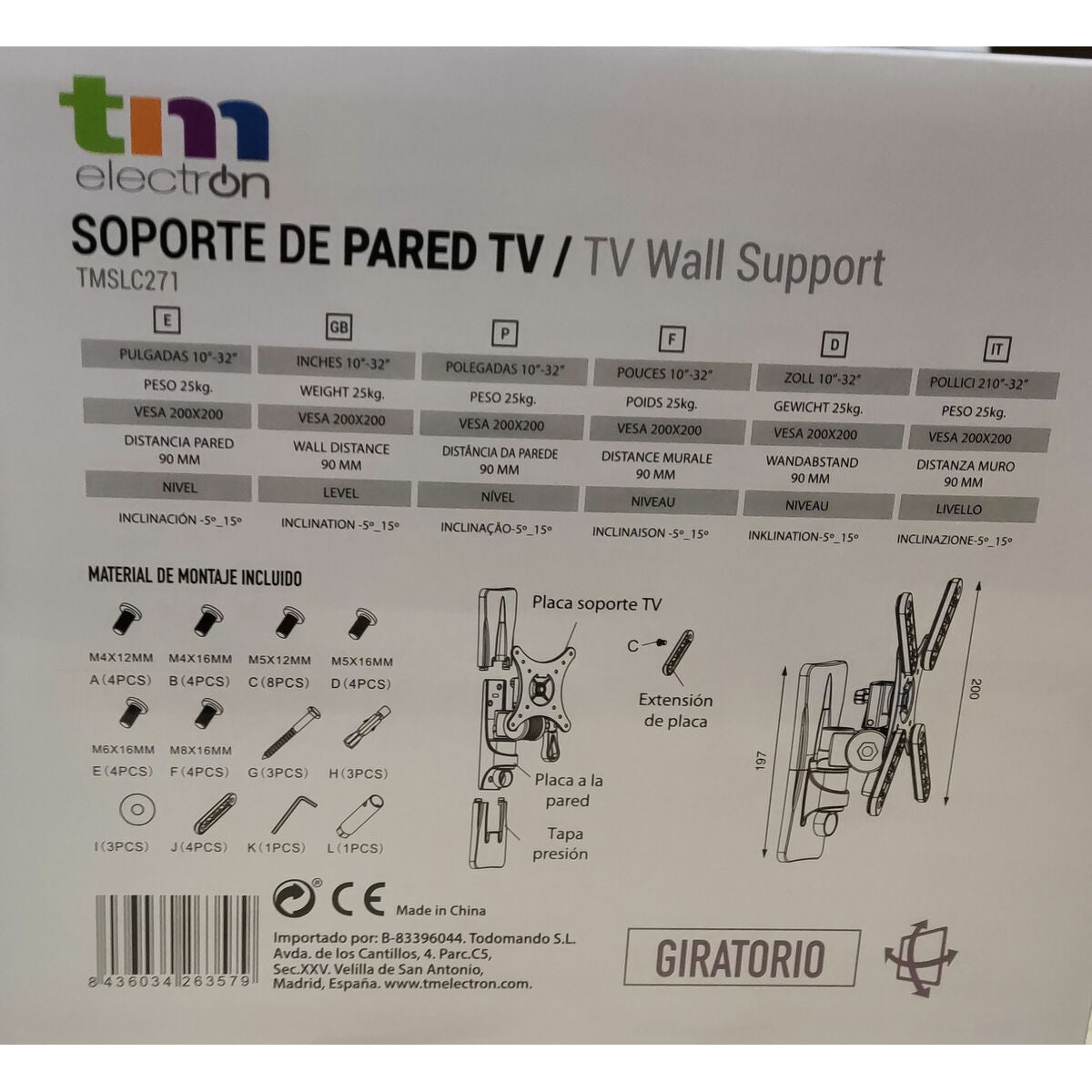 TV Mount TM Electron 25 kg 10"-32"