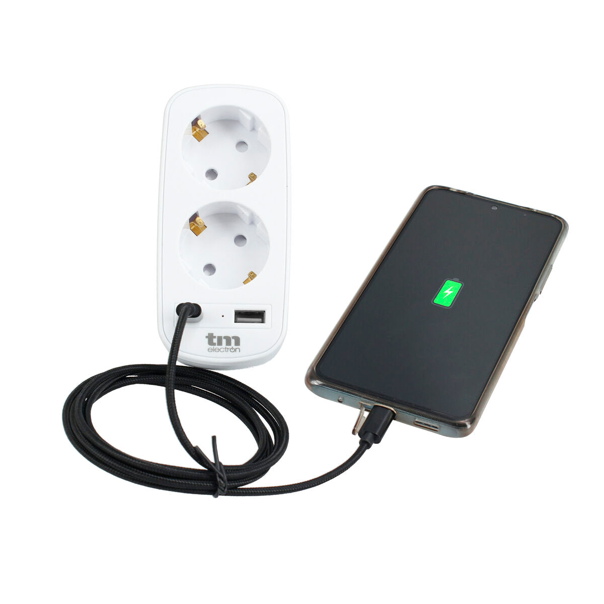 Wall Plug with 2 USB Ports TM Electron 3.1