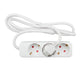3-socket plugboard without power switch TM Electron TMUAD503 White 3680 W (1,5 m)