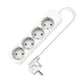 4-socket plugboard without power switch TM Electron TMUAD504 White 3680 W (1,5 m) (4 Units)