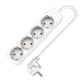 4-socket plugboard without power switch TM Electron TMUAD504 White 3680 W (1,5 m) (4 Units)