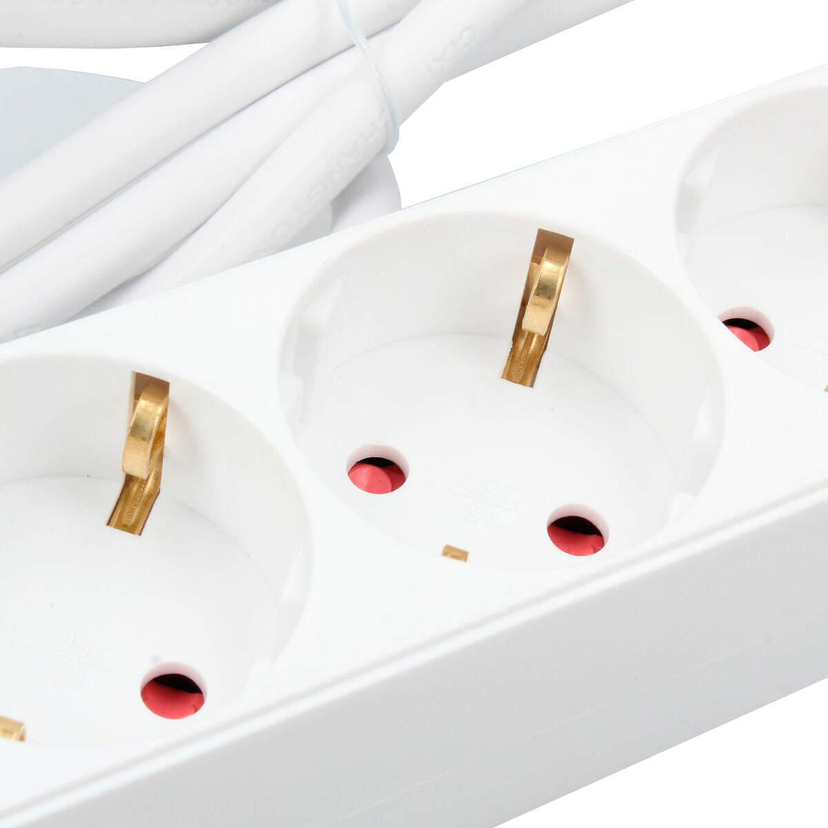 4-socket plugboard without power switch TM Electron TMUAD504S White 3680 W (1,5 m) (4 Units)