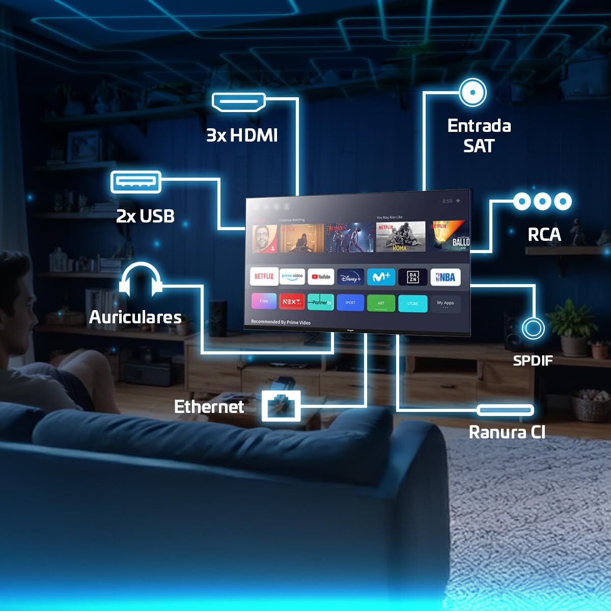 Smart TV Engel LE4086SM     40