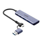 USB Cable CoolBox COO-HUB-C-CCAA Grey