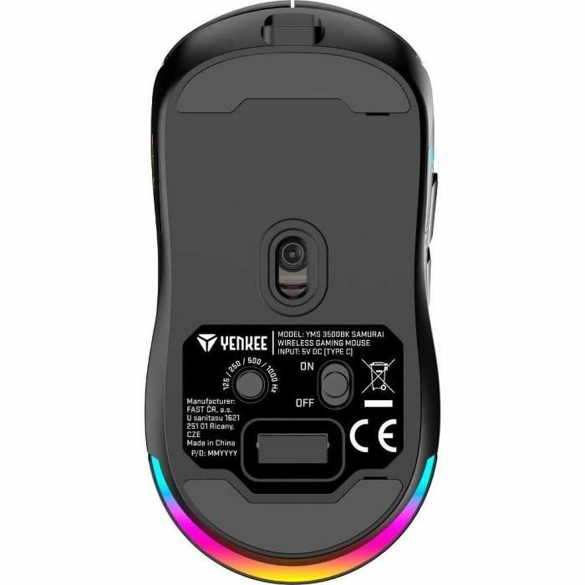 Mouse Yenkee YMS 3500BK Black 5000 dpi
