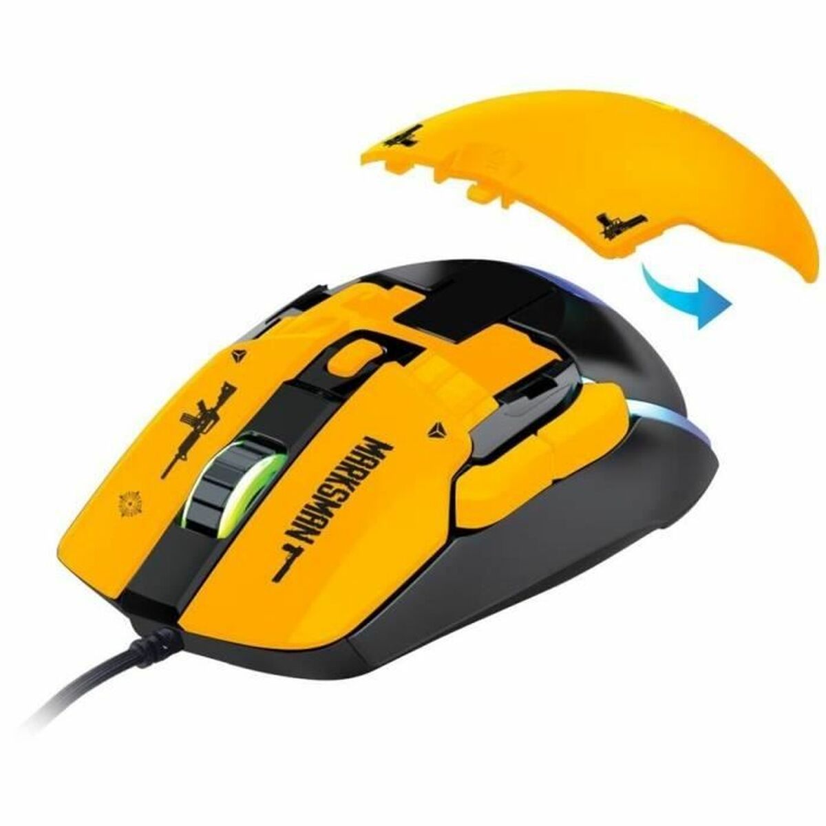 Mouse Yenkee MARKSMAN YMS 3600YW Black 3600 DPI