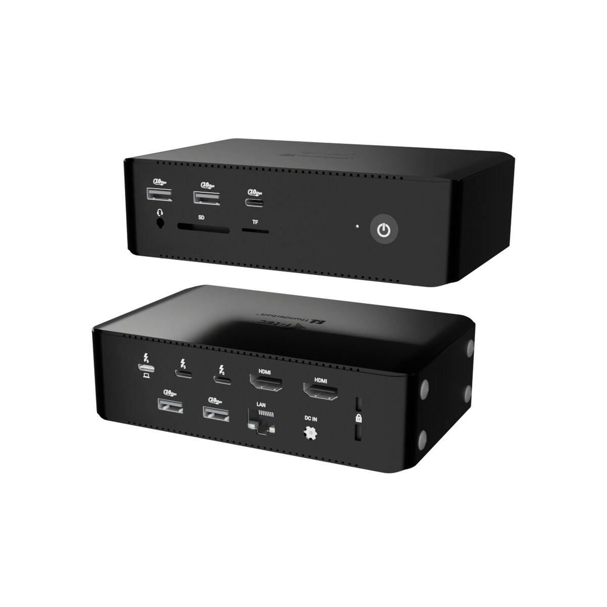 USB Hub i-Tec TB5QUATTRODOCKPD Black