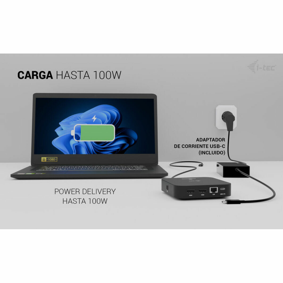 USB Hub i-Tec C31DUALHDMIDPD100