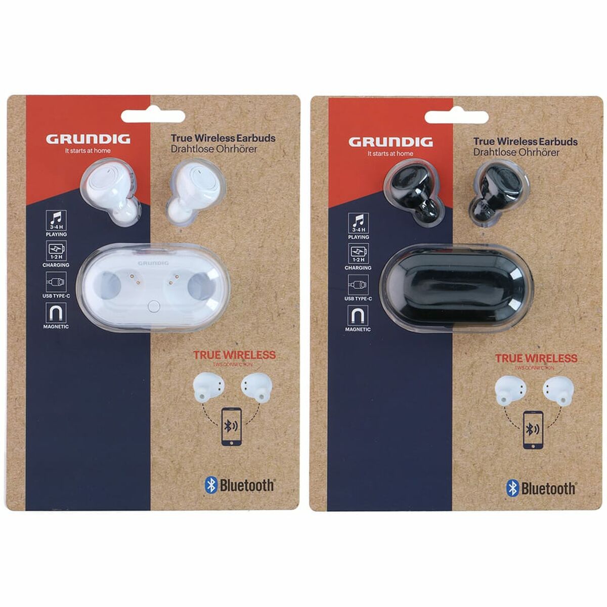 Bluetooth Headphones Grundig earbuds Multicolour