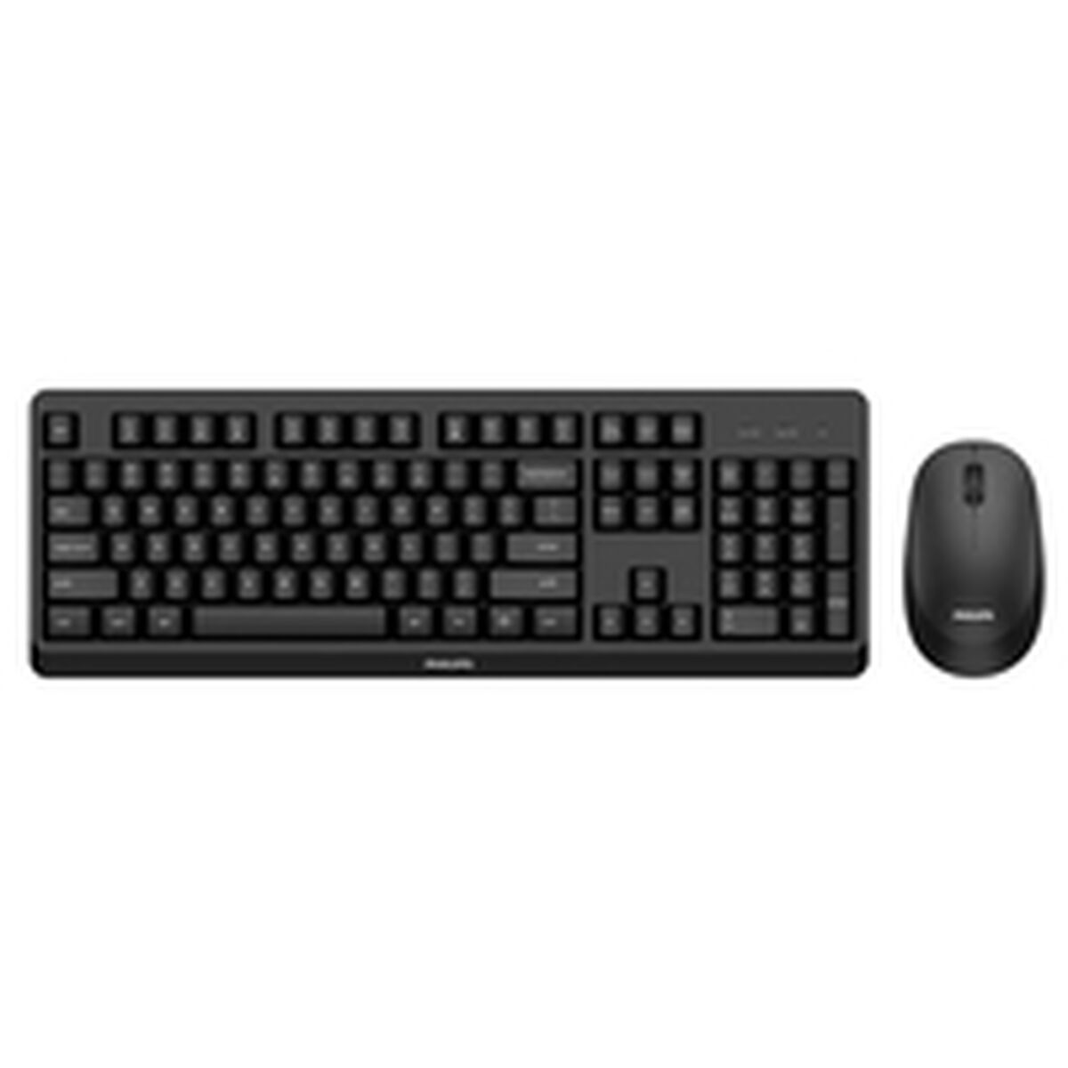 Keyboard and Wireless Mouse Philips SPT6307BL/16 Black Qwerty US