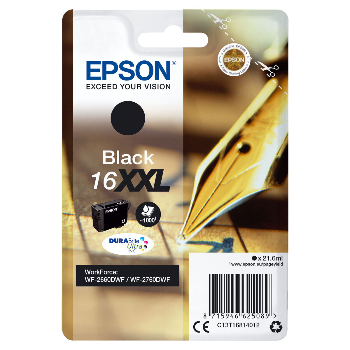 Original Ink Cartridge Epson Nº16XXL Magenta (10 Units)