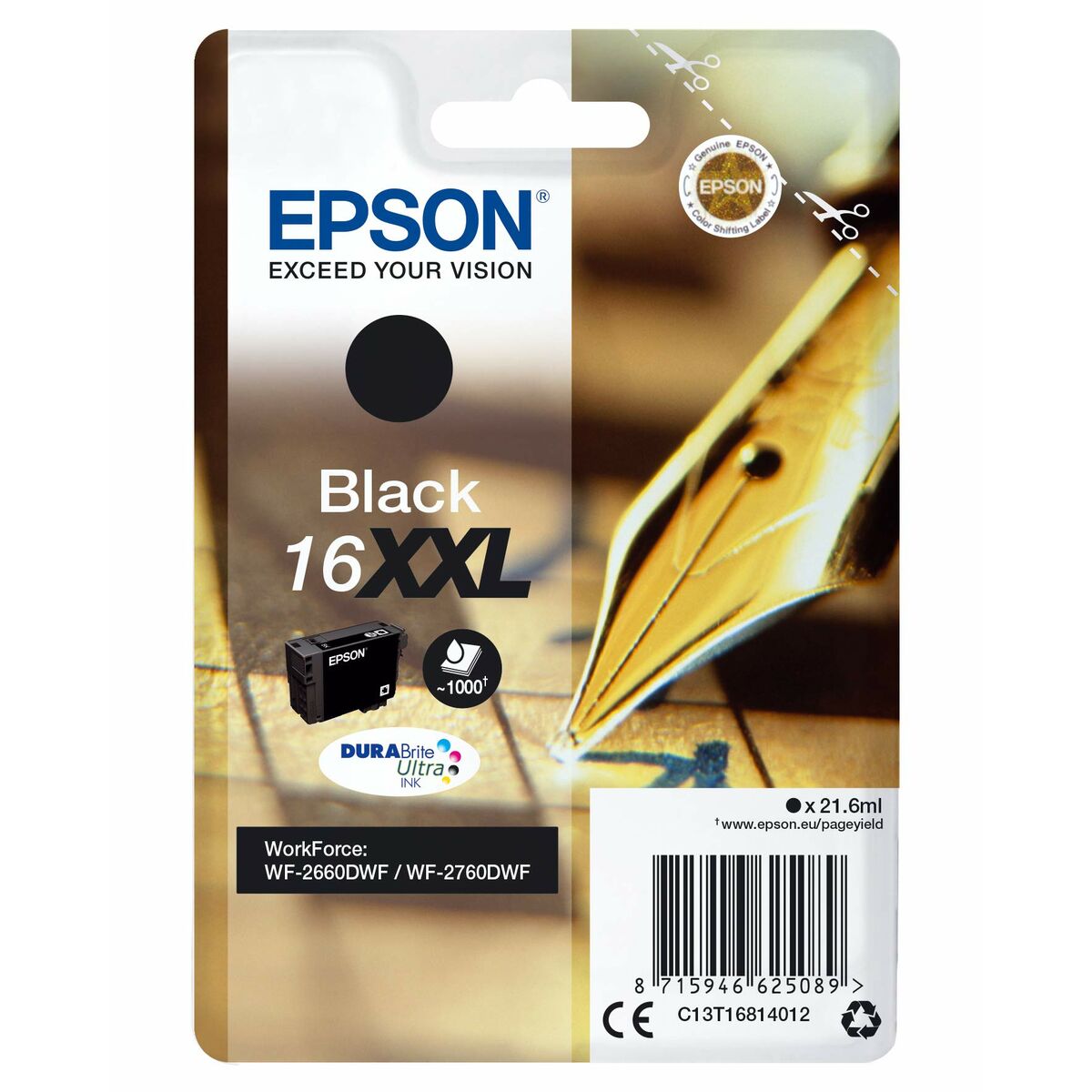 Original Ink Cartridge Epson Nº16XXL Magenta (10 Units)