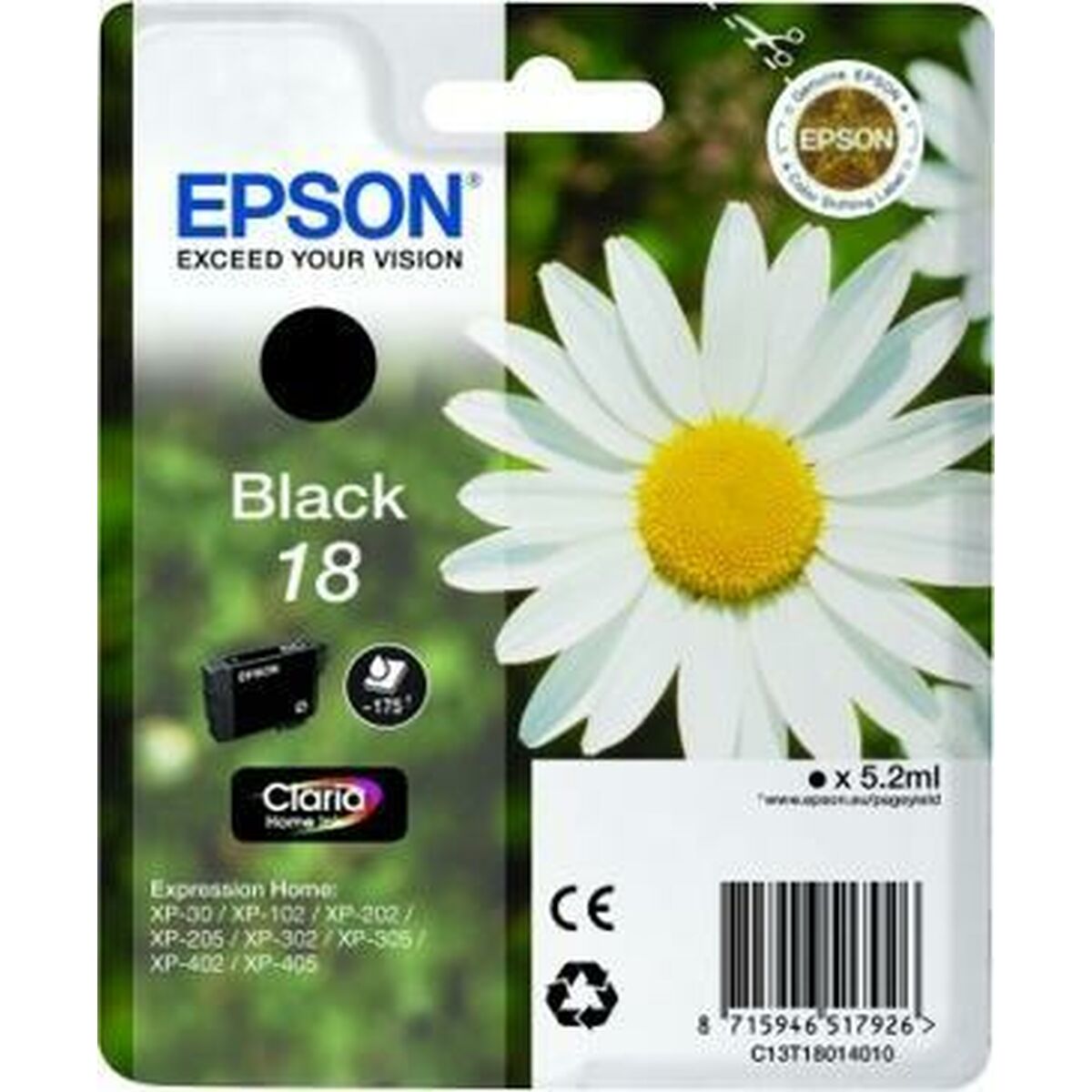 Original Ink Cartridge Epson XP-215 Black (10 Units)