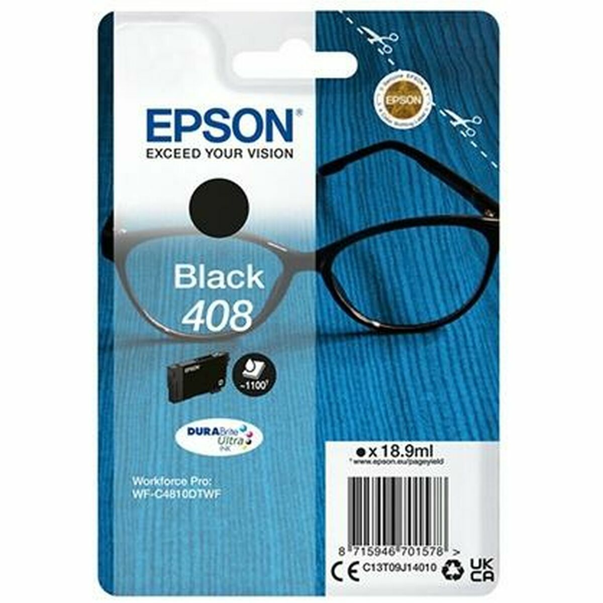 Original Ink Cartridge Epson C13T09J14010 Black Monochrome