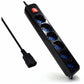 Power Socket - 6 Sockets with Switch Ewent EW3925 Schuko Black