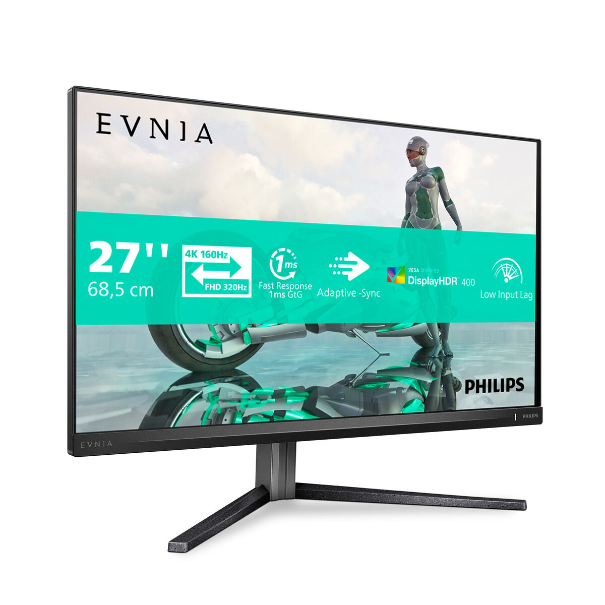Gaming Monitor Philips 27 IPS 3440X2160 4K 16:9 160HZ MNTR 4K Ultra HD 27"