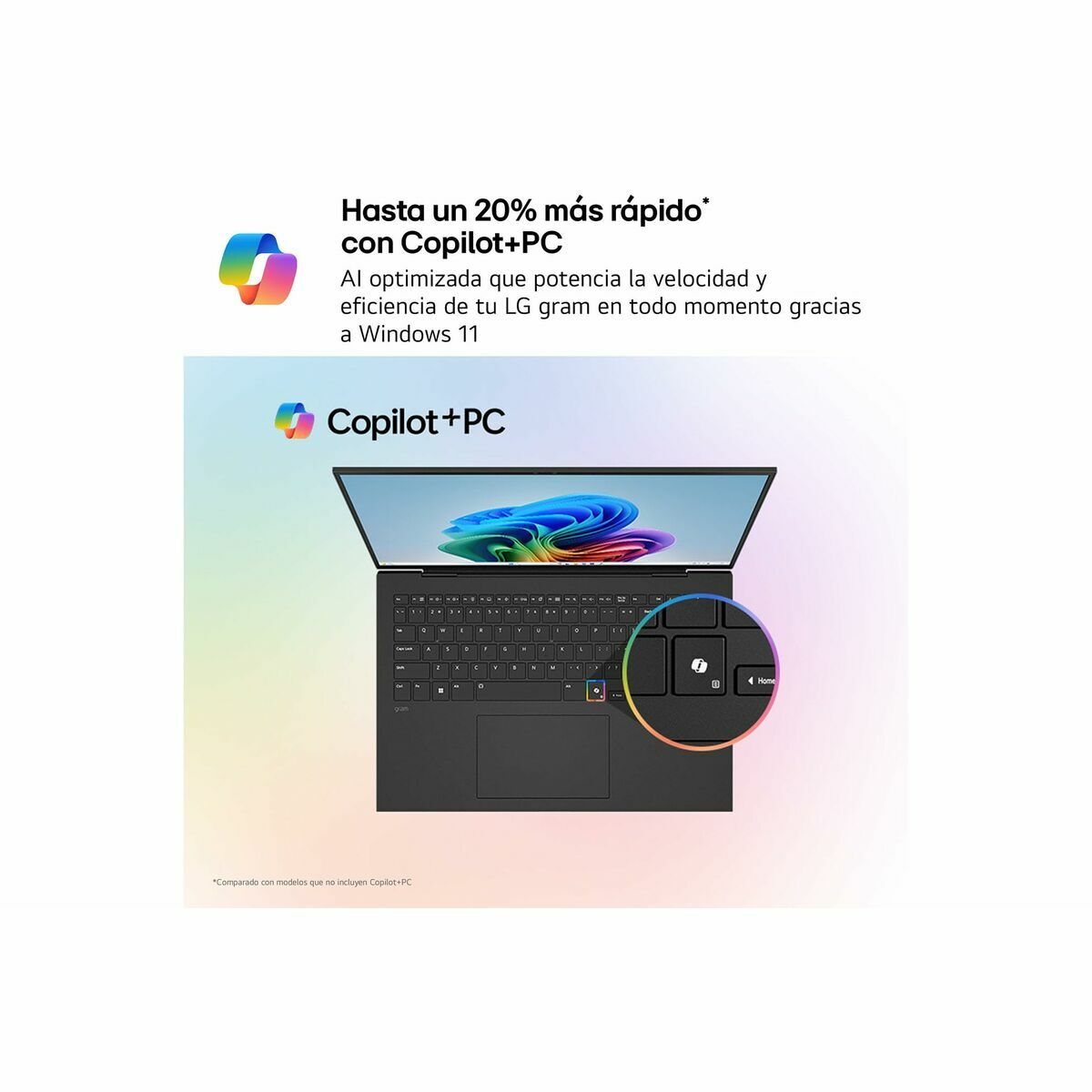 Laptop LG Gram 15Z80T-G.AU75B 15" 16 GB RAM 512 GB 512 GB SSD Spanish Qwerty AMD Ryzen AI 9 HX 370