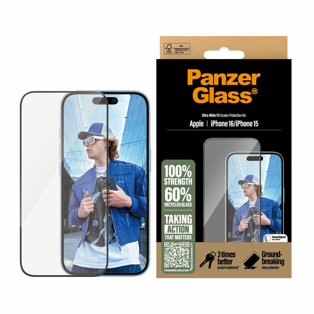 Mobile Screen Protector PanzerGlass iPhone 16 -15