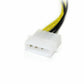 Power Cord Startech LP4PCIEX8ADP Yellow/Black White