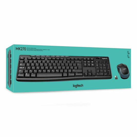 Keyboard and Mouse Logitech 920-003748 Black French AZERTY