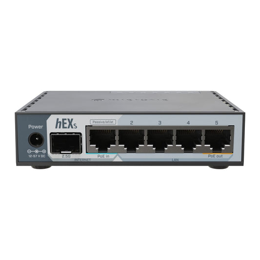 Router Mikrotik E60IUGS Black USB RJ45 Ethernet LAN PoE x 1 USB 3.2 USB x 1