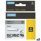 Laminated Tape for Labelling Machines Rhino Dymo ID1-12 12 x 5,5 mm Black White Stick Self-adhesives (5 Units)