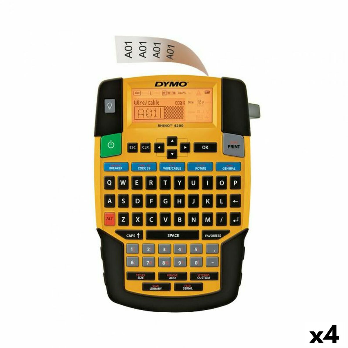 Portable Electric Label Maker Dymo 4200 (4 Units)