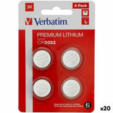 Batteries Verbatim CR2032  4 Pieces 20 Units 3V